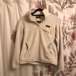White Patagonia Snap-T Pullover
